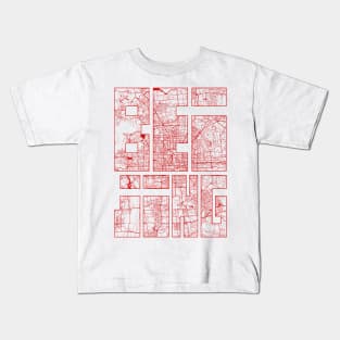 Beijing, China City Map Typography - Oriental Kids T-Shirt